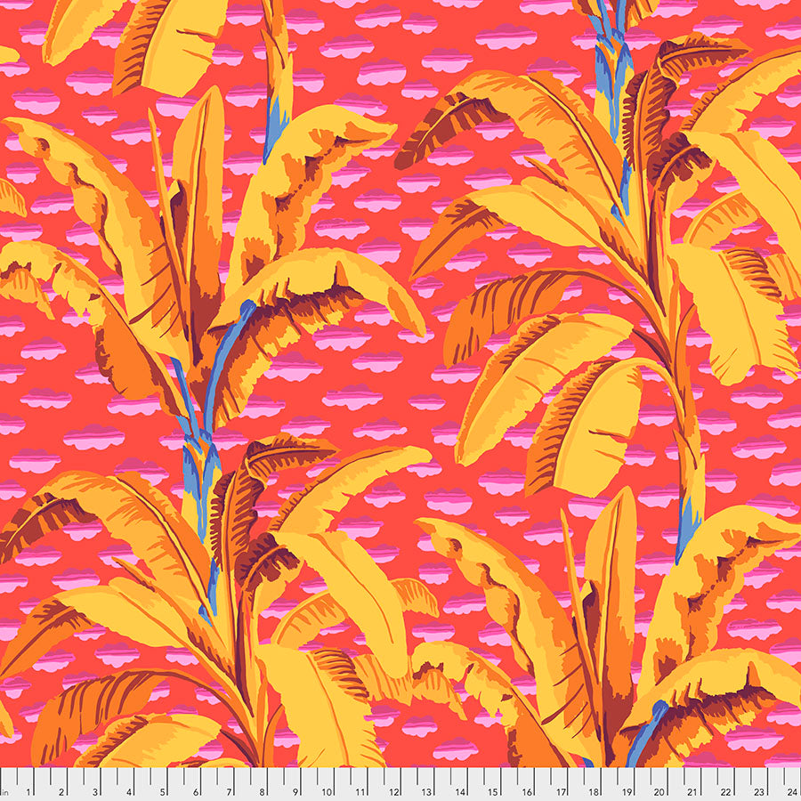 Kaffe Fassett : Banana Tree in Red : Free Spirit