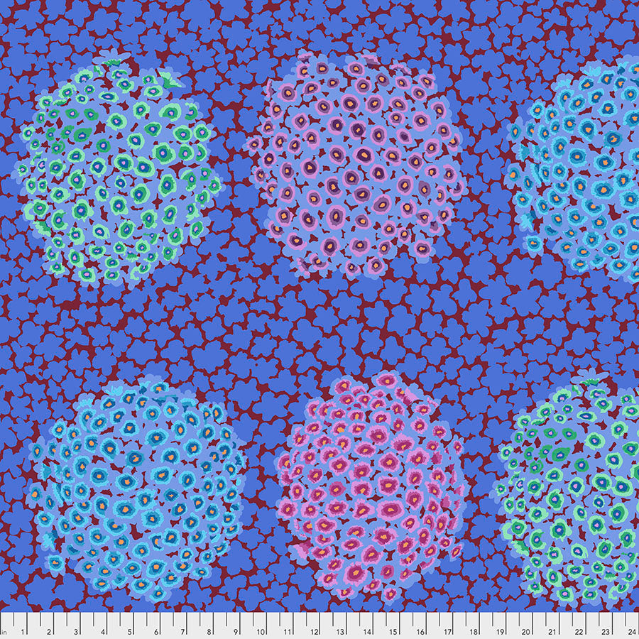 Kaffe Fassett : Hydrangea in Blue : Free Spirit