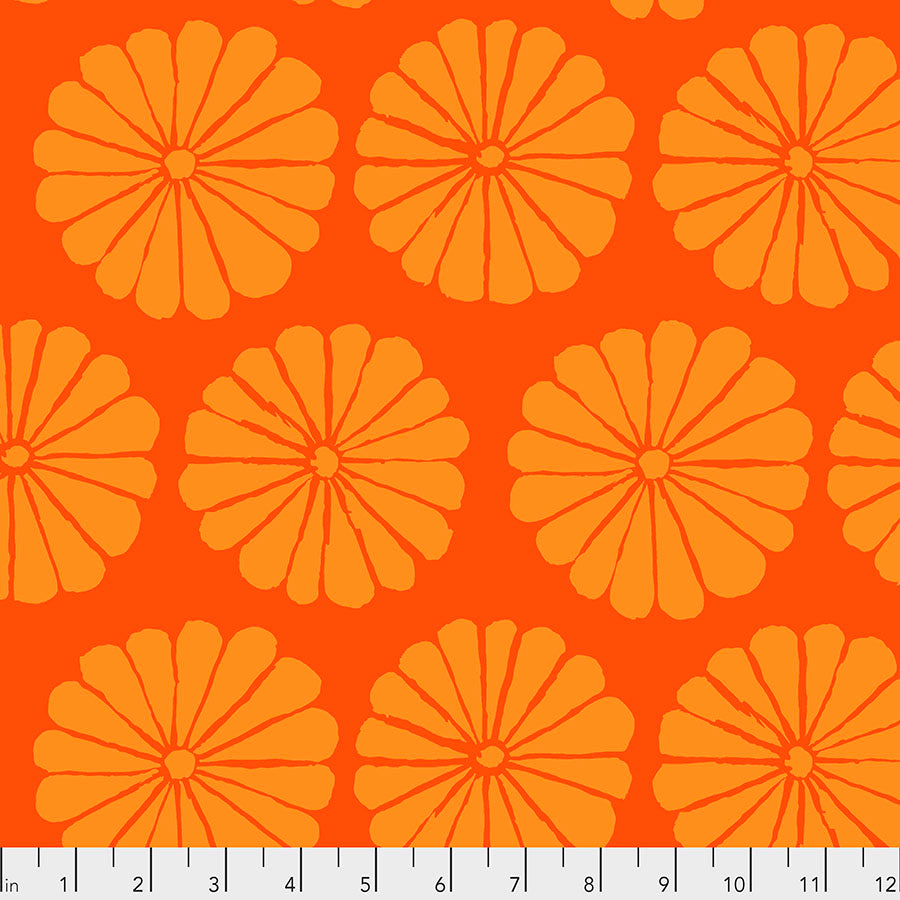 Kaffe Fassett : Damask Flower Orange : Free Spirit