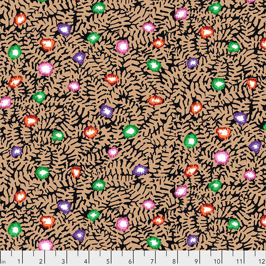 Kaffe Fassett : Moss Flower in Ochre : Free Spirit