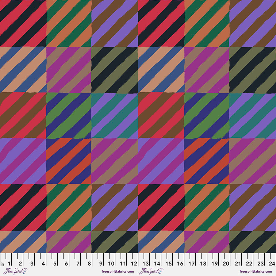 Kaffe Fassett : Regimental Ties in Dark : Free Spirit