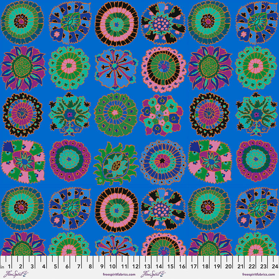 Kaffe Fassett : Carpet Cookies in Blue : Free Spirit