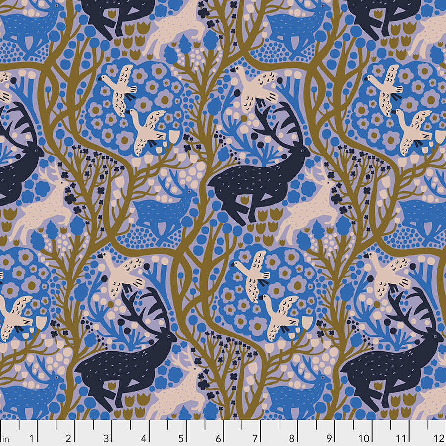 Endless Summer by Monika Forsberg Conservatory Chapter 3 : Onward in Blueberry : Free Spirit Fabrics
