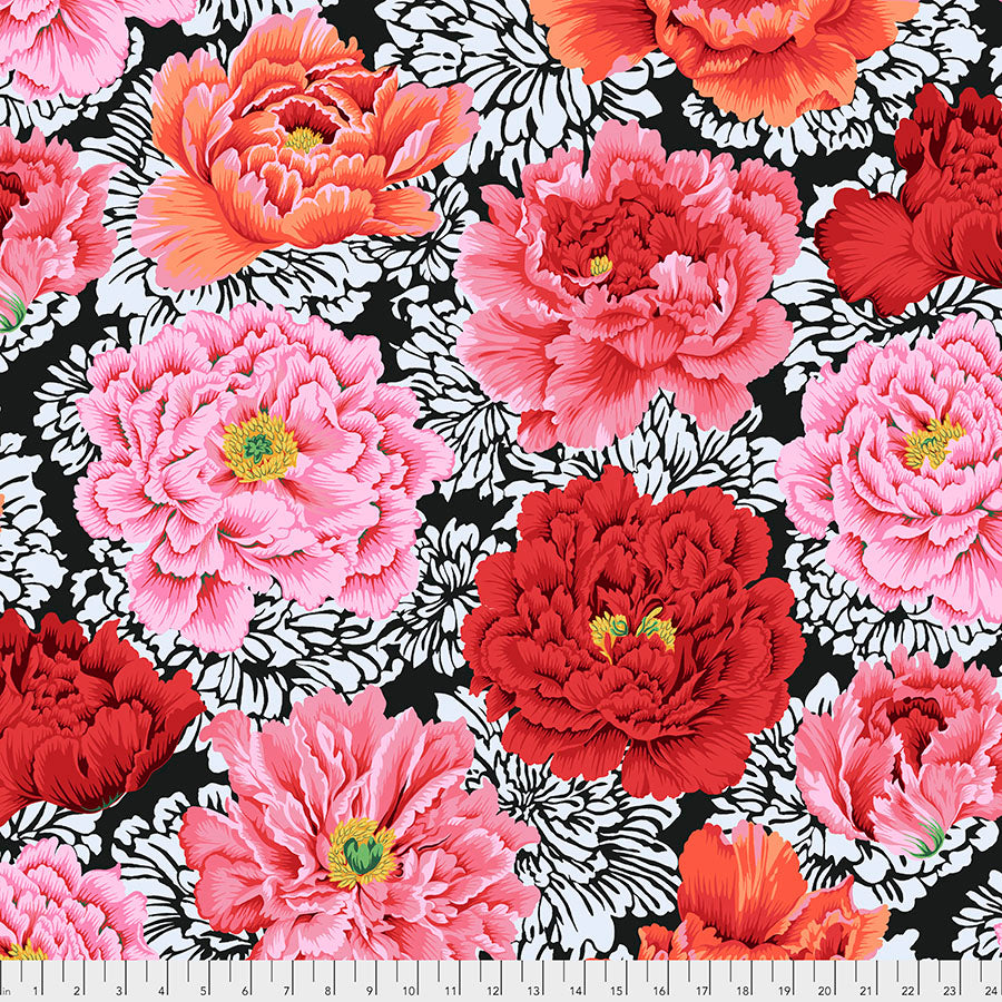 Philip Jacobs : Brocade Peony in Crimson : Free Spirit