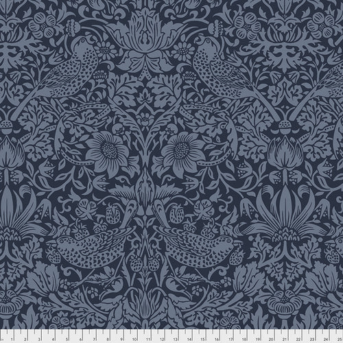 The Original Morris & Co : Strawberry Thief in Navy : Free Spirit