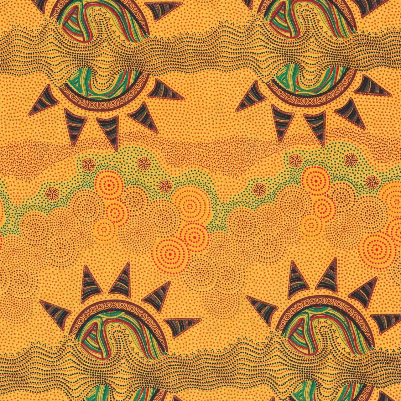 Sunset Night Dreaming by Heather Kennedy : Yellow : M & S Textiles