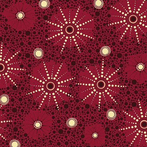 Seven Sisters in Red by Marlene Doolan : M & S Textiles