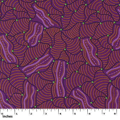 Wildflowers Dream 2 by Tanya Price : Purple : M & S Textiles