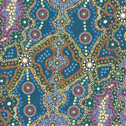 Yalke in Blue by June Smith : M & S Textiles