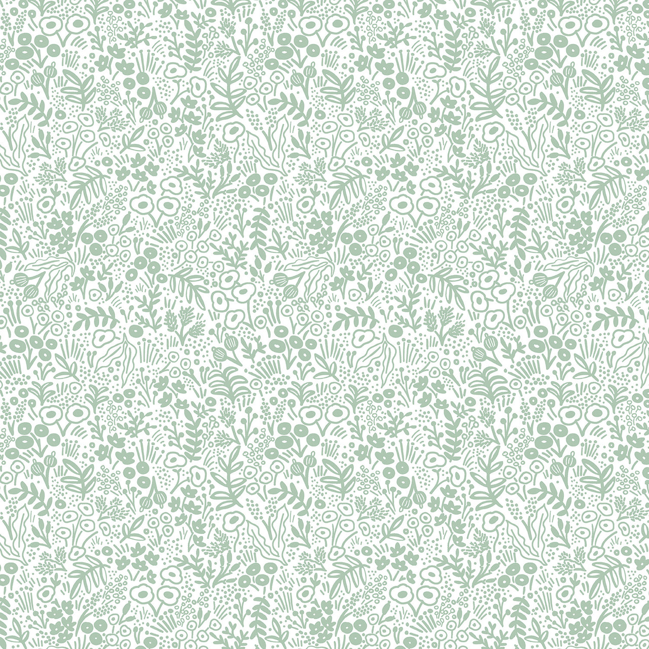 Rifle Paper Co Basics : Tapestry Lace in Sage : Cotton and Steel
