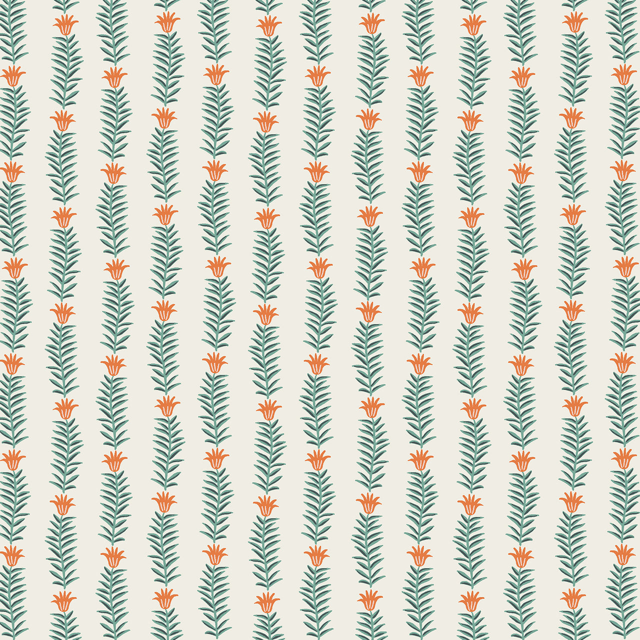 Camont by Rifle Paper Co : Rousseau Vine in Red : Cotton and Steel