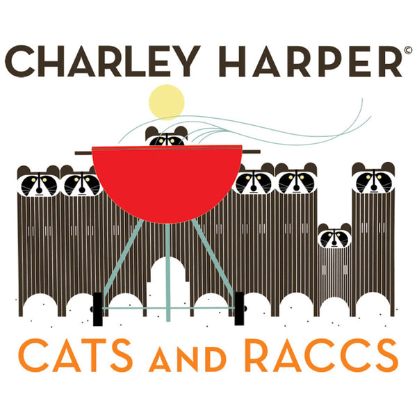 Cats and Raccs by Charley Harper