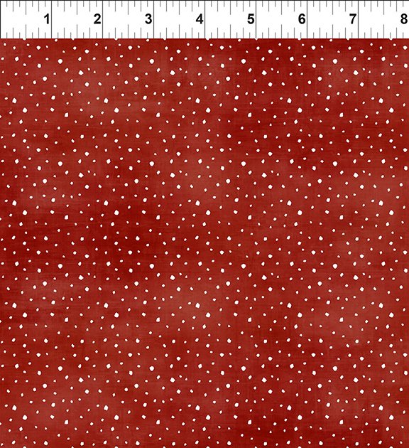 Christmas Cats by Jason Yenter : Small Flakes in Red : In the Beginning Fabrics