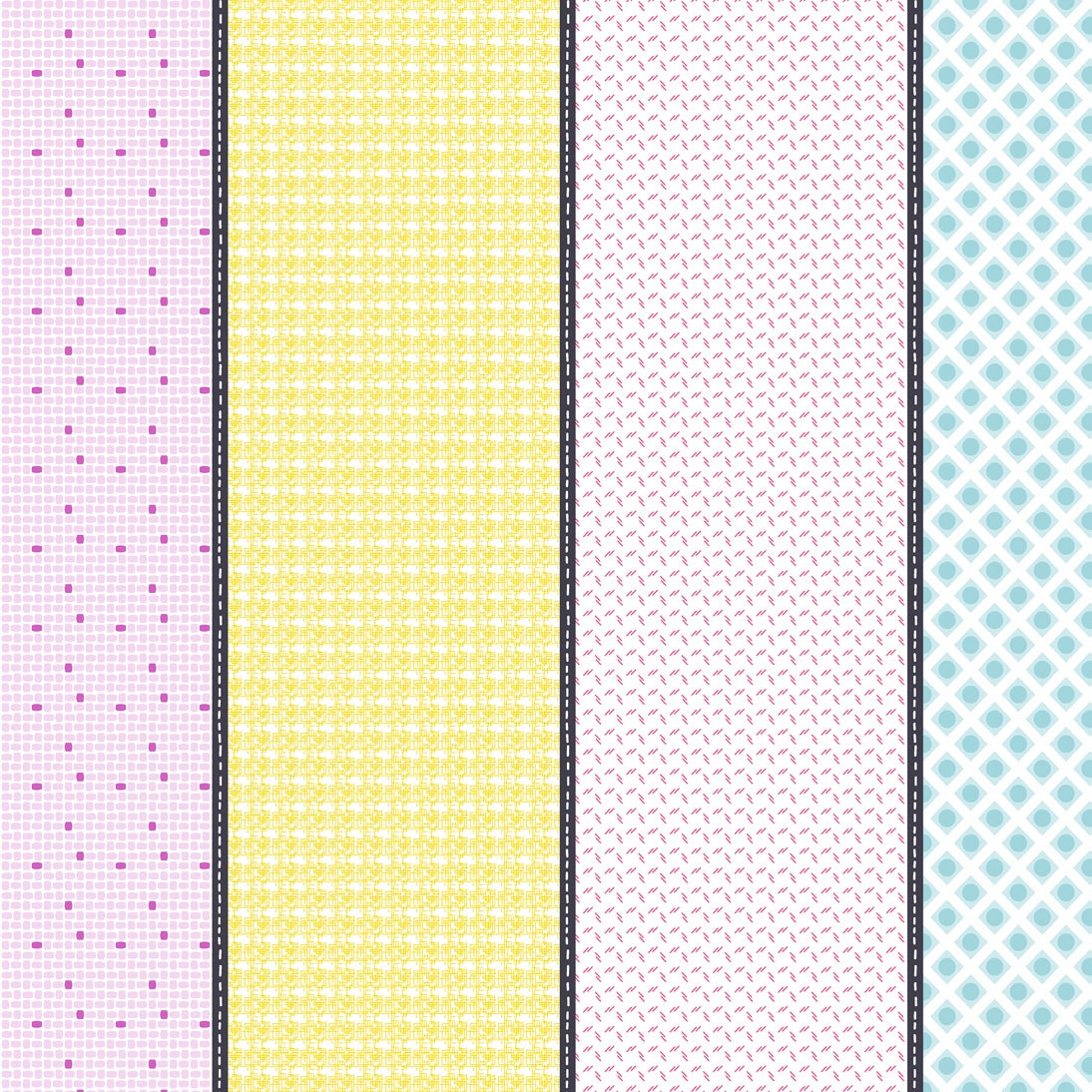 Mixed Bag of Lollies by Jen Kingwell : Fine & Sunny : Moda