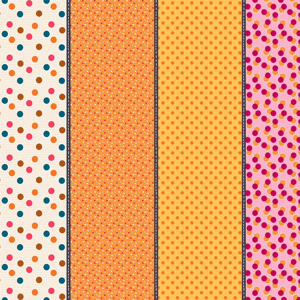 Mixed Bag of Lollies by Jen Kingwell : Gardenvale : Moda