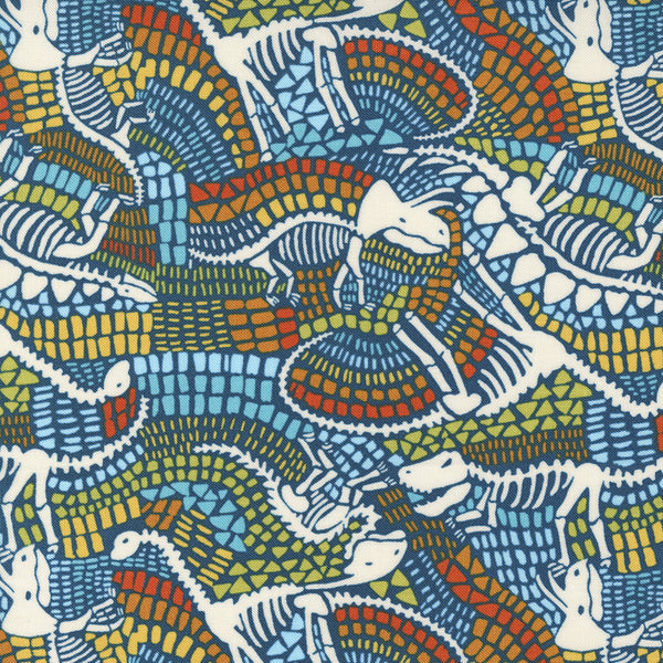 Stomp Stomp Roar by Stacy Iest Hsu : 20822-16 Teal : Moda