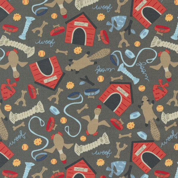 Dog Daze by Stacy Iest Hsu : 20841-18 Dirt : Moda