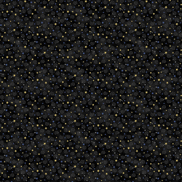 Hocus Pocus by Deborah Edwards : 25450-99 Black Multi : Northcott