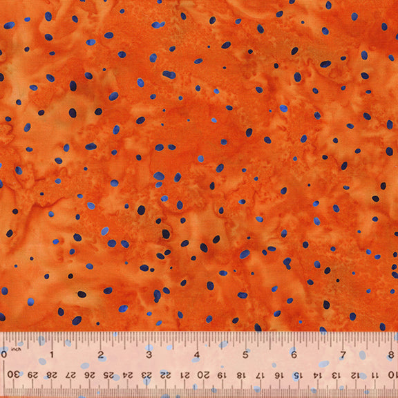 Morocco : Ditsy Dots in Orange : Anthology Batiks