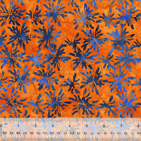 Morocco : Blooms in Orange : Anthology Batiks