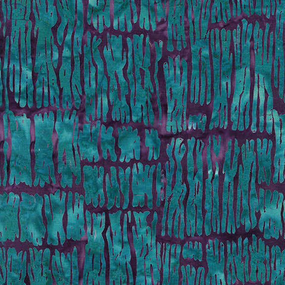 Lavandin : Bricks in Purple : Island Batiks