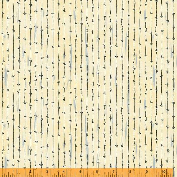 Yippie Yi Yo Ki Yay by Laura Heine : Fencing Wire in Cream : Windham