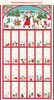 Christmas Wishes by Makower UK : Advent Calendar in Multi : Andover : Panel