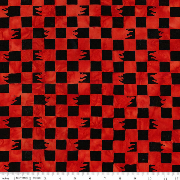 Full Throttle Hot Wheels : BT23694 Red Candy Riot : Riley Blake : Batik