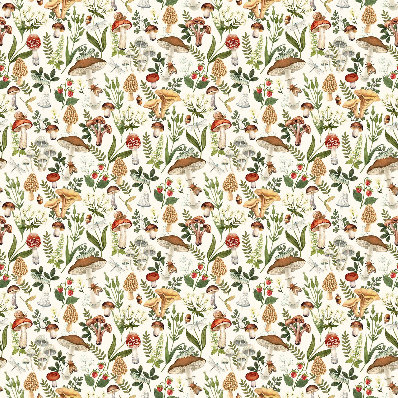 Wild Harvest by Deborah Edwards : DP27510-11 Cream : Northcott