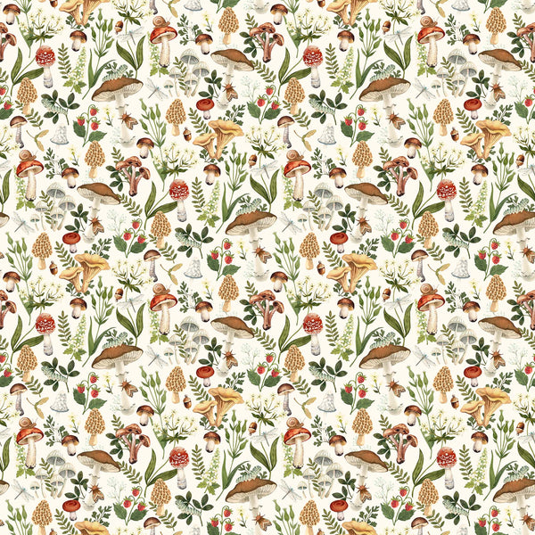 Wild Harvest by Deborah Edwards : DP27510-11 Cream : Northcott