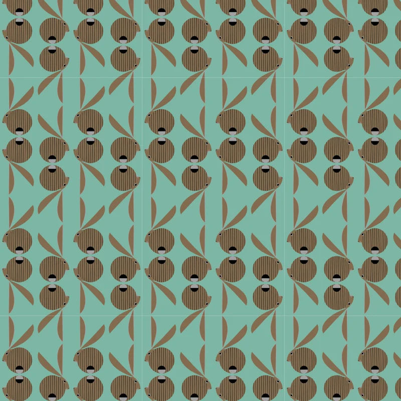 Canyon Country by Charley Harper : Canyon Jackrabbits : Birch