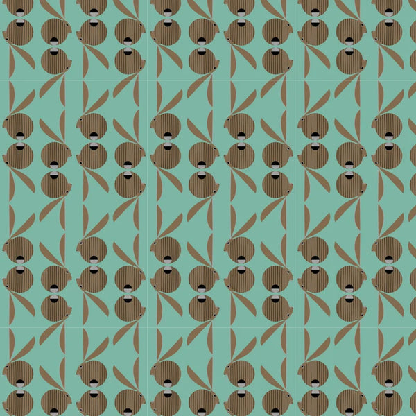 Canyon Country by Charley Harper : Canyon Jackrabbits : Birch