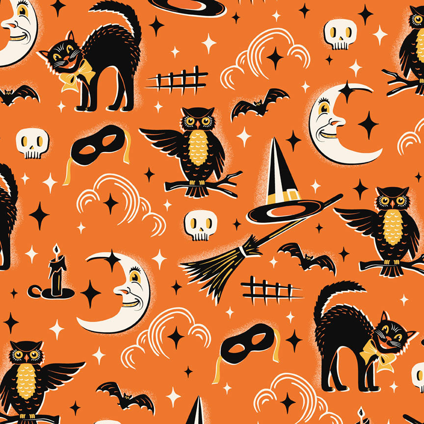 Midnight Masquerade by Heather Dutton : Vintage Halloween : P & B Textiles