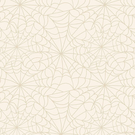 Midnight Masquerade by Heather Dutton : Spiderweb Allover in White : P & B Textiles