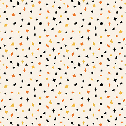 Midnight Masquerade by Heather Dutton : Confetti Toss in White : P & B Textiles