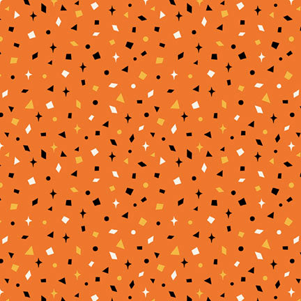 Midnight Masquerade by Heather Dutton : Confetti Toss in Orange : P & B Textiles