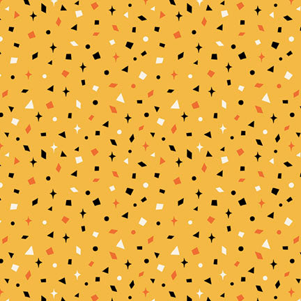 Midnight Masquerade by Heather Dutton : Confetti Toss in Yellow : P & B Textiles