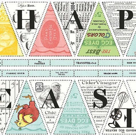 Egg Hunt by Janet Wecker Frisch : Bunting Panel : Riley Blake : Panel