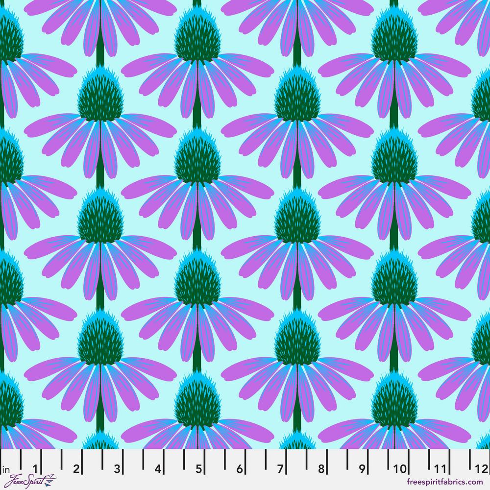 Love Always AM by Anna Maria Horner : Echinacea in Grape : Free Spirit Fabrics