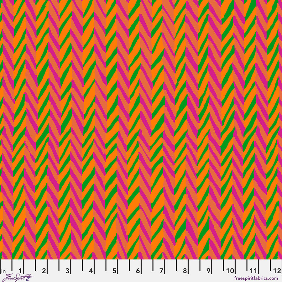 Brandon Mably : Herringbone Stripe in Orange : Free Spirit