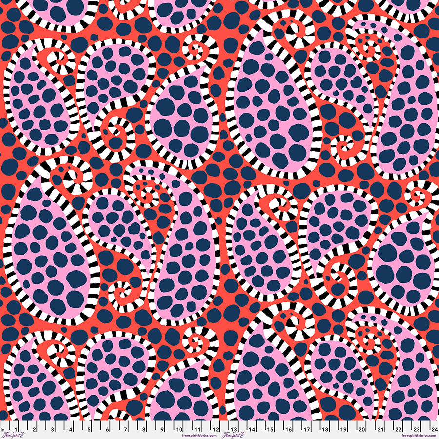 Brandon Mably : Paisley Dot in Black and White : Free Spirit