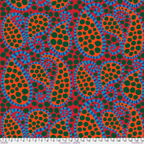 Brandon Mably : Paisley Dot in Red : Free Spirit