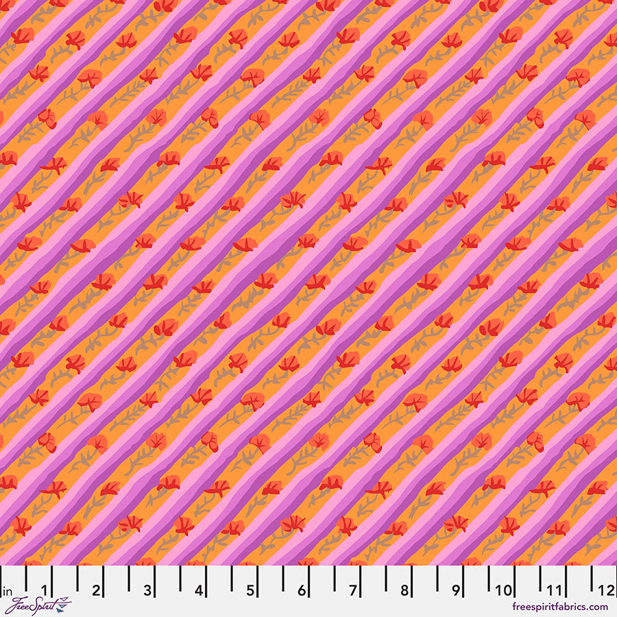 Kaffe Fassett From the Archives : Diagonal Poppy in Lavender : Free Spirit
