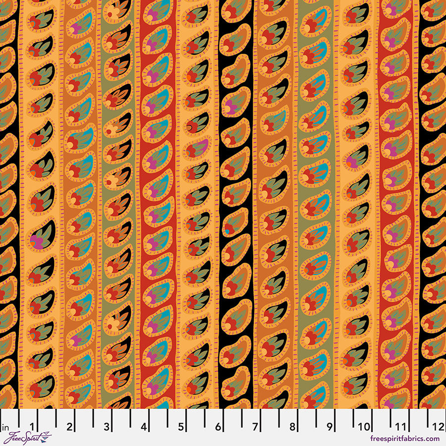 Kaffe Fassett From the Archives : Paisley Stripe in Antique : Free Spirit