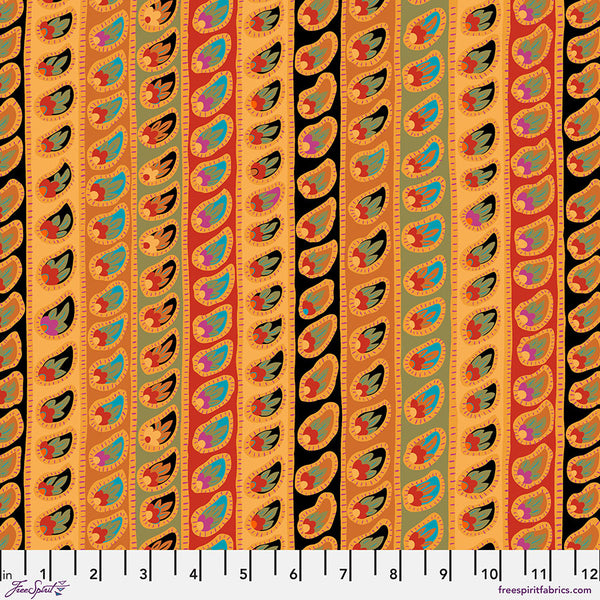 Kaffe Fassett From the Archives : Paisley Stripe in Antique : Free Spirit