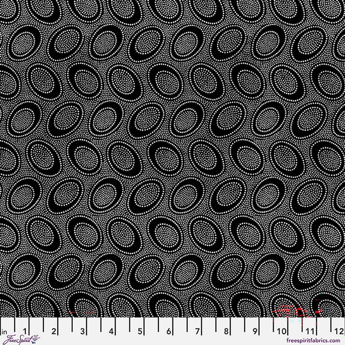 Kaffe Fassett : Aboriginal Dot in Black : Free Spirit