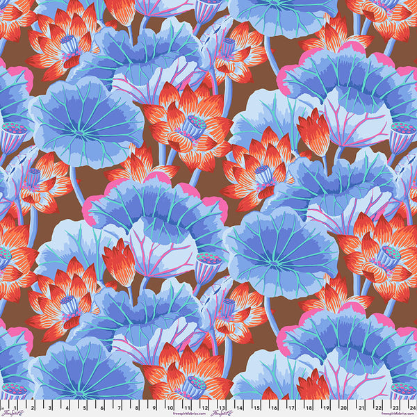 Kaffe Fassett : Lake Blossom in Brown : Free Spirit
