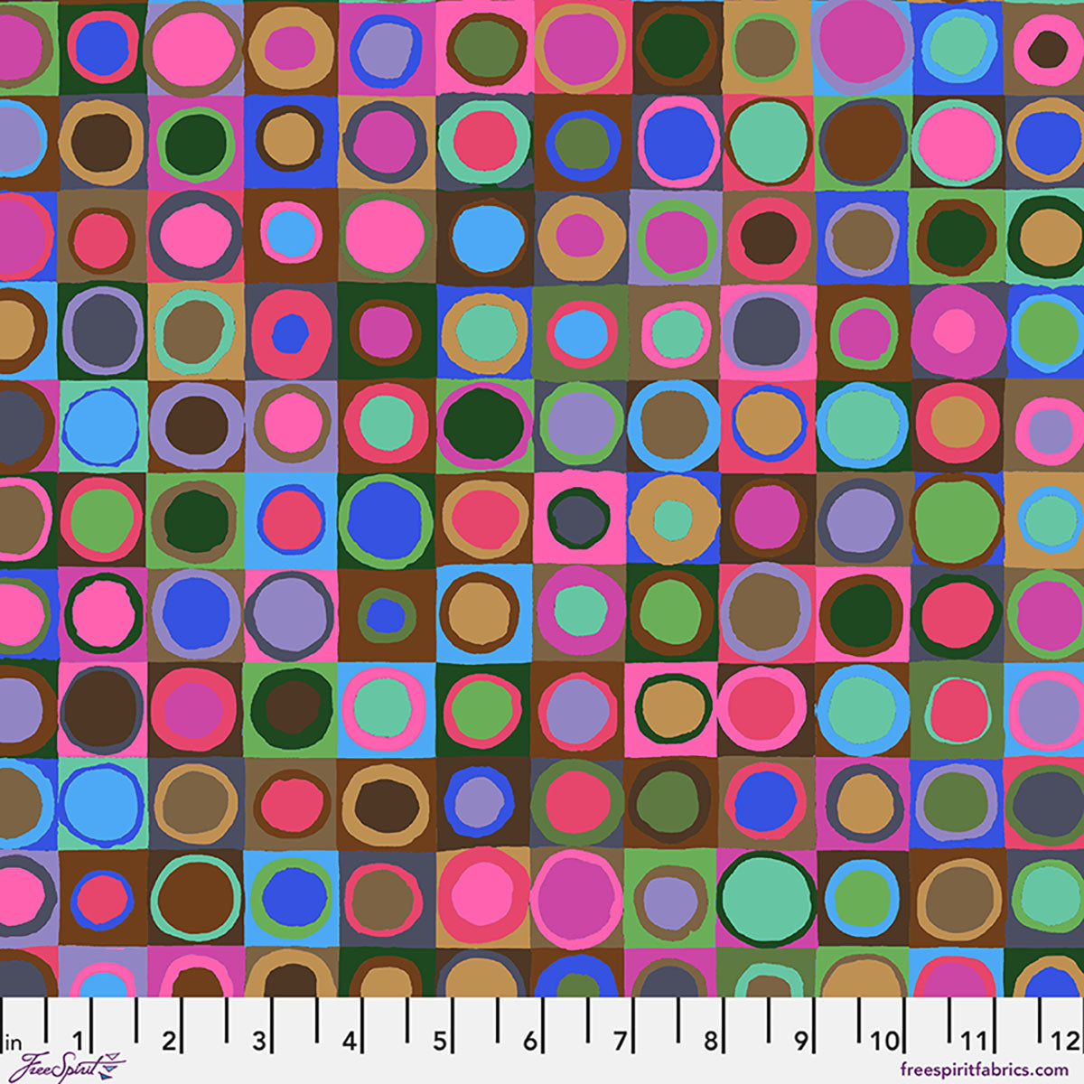 Kaffe Fassett : Tiddlywinks in Emerald : Free Spirit