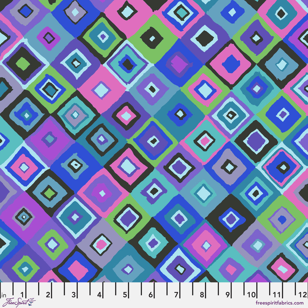 Kaffe Fassett : Square Dance in Blue : Free Spirit