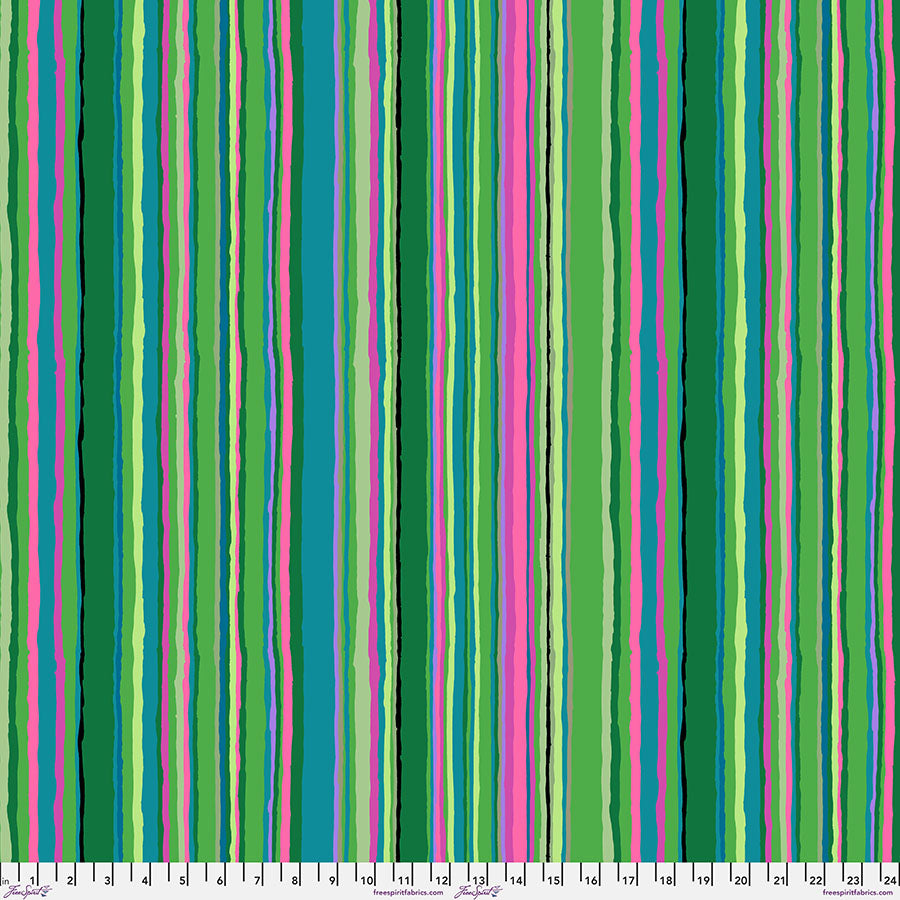 Kaffe Fassett : Echo Stripe in Green : Free Spirit